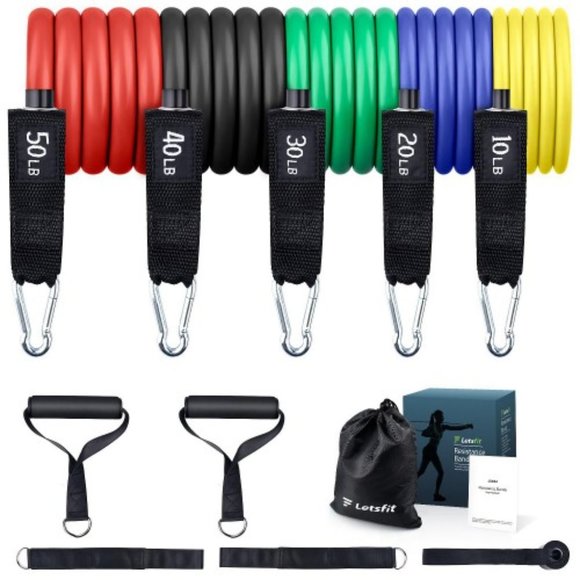 LETSFIT Stackable Resistance Exercise Bands - New - Picture 2 of 8